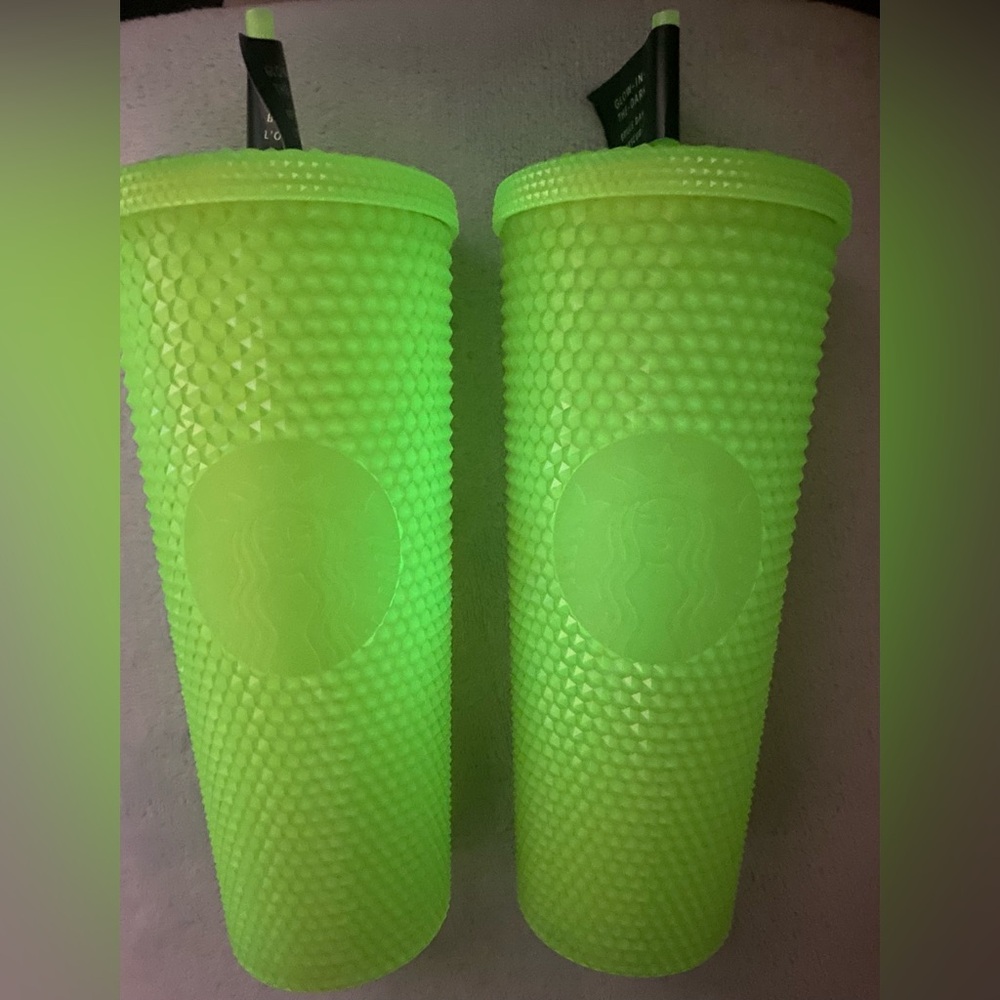 Starbucks 2022, Glow-in-the-Dark Textured  Tumbler 24 ounce each lot of 2.